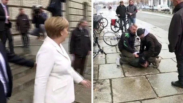 Ισλαμιστής κραυγάζοντας «Αλλάχ Ακμπάρ» κινήθηκε εναντίον της Μέρκελ – Κύμα επιθέσεων σε τουρκικά τζαμιά – Σοκ στη Γερμανία -Βίντεο